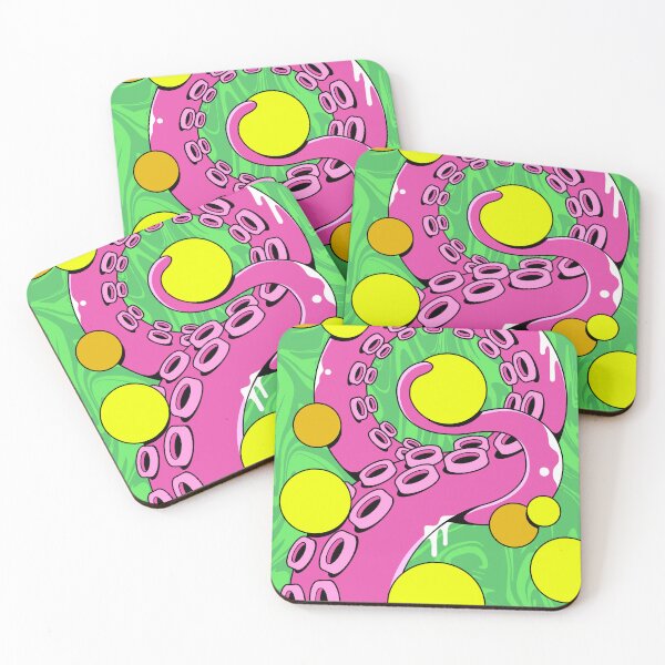 Item preview, Pop Art Pink Octopus Tentacle Illustration designed and sold by Lexkon Liu's art.