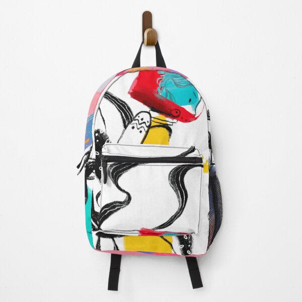 Item preview, Whimsical Deep Sea Diver and Colorful Geometric Fish Art designed and sold by GloopDot.