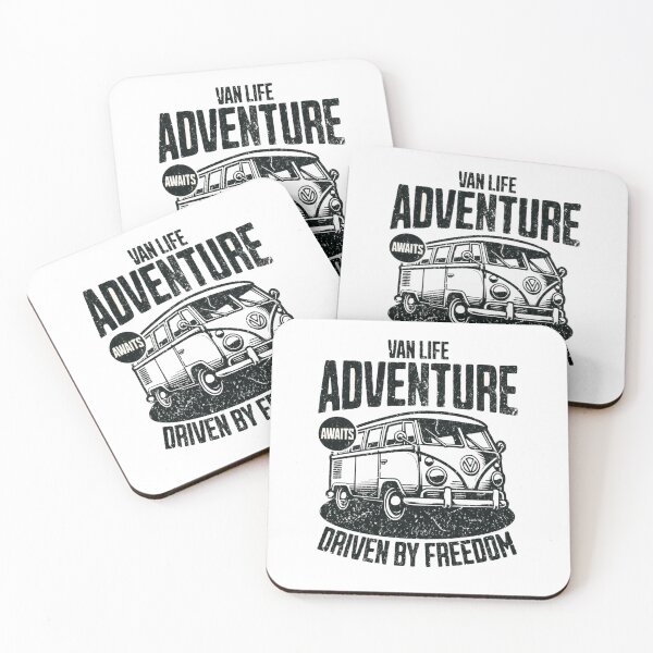 Item preview, Van Life Adventure Awaits – Driven by Freedom Vintage Camper Van Design designed and sold by hyper-zone.