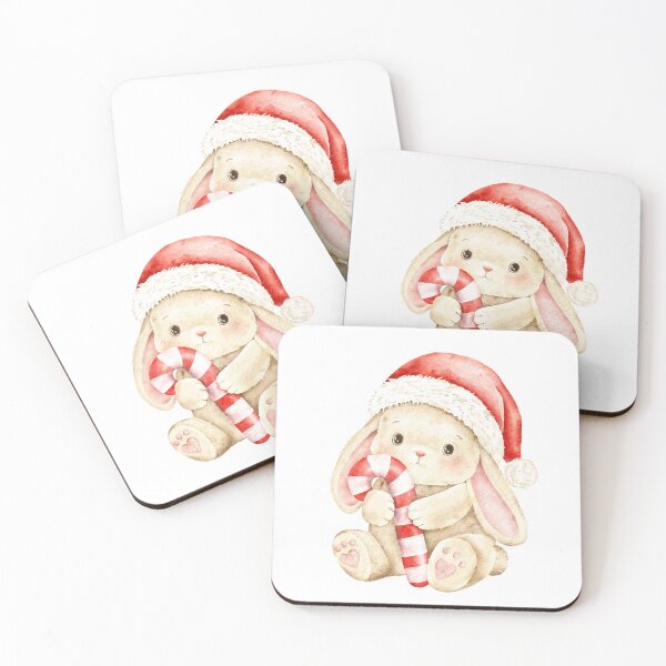 Item preview, Christmas Bunny With Candy Cane designed and sold by eves_aquadreams.