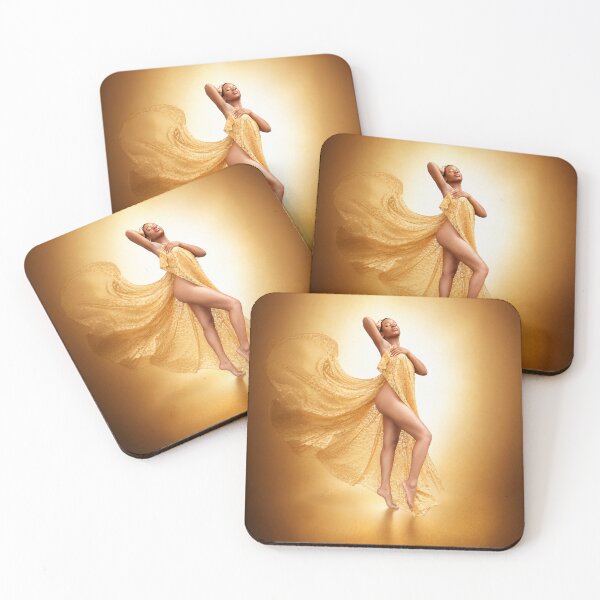 Item preview, Golden Elegance Portrait | Luxury Fashion Photography | Contemporary Wall Art Print designed and sold by TedKentPhoto.