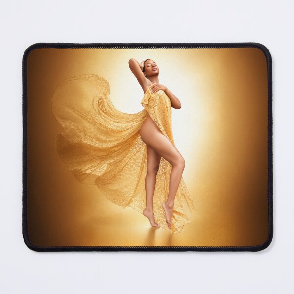 Item preview, Golden Elegance Portrait | Luxury Fashion Photography | Contemporary Wall Art Print designed and sold by TedKentPhoto.