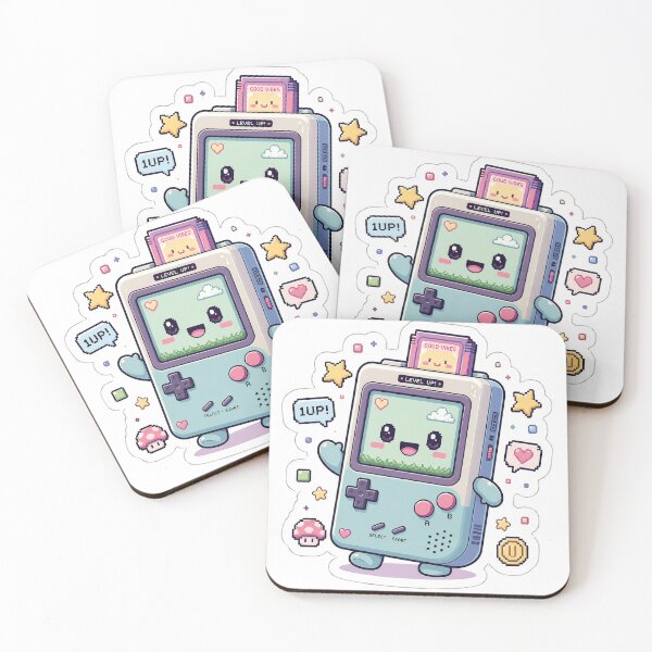 Item preview, Cute Retro Gaming Console Level Up Sticker designed and sold by Barkybond.