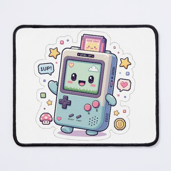 Item preview, Cute Retro Gaming Console Level Up Sticker designed and sold by Barkybond.
