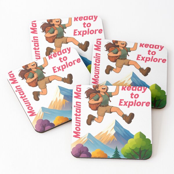 Item preview, Mountain Mate Ready to Explore Female Hiking designed and sold by PrintSparkDesigns.