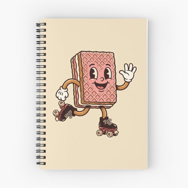 Item preview, Retro 70s Strawberry Wafer Roller Skating Cartoon designed and sold by DuckOddity.