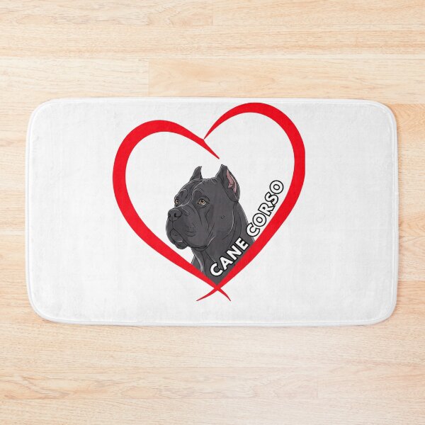 Item preview, Cane Corso Heart Brush Stroke Silhouette designed and sold by KrystekShop.