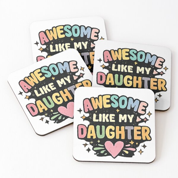 Item preview, Awesome Like My Daughter | Cute Family Love Typography designed and sold by NeO² Studio.