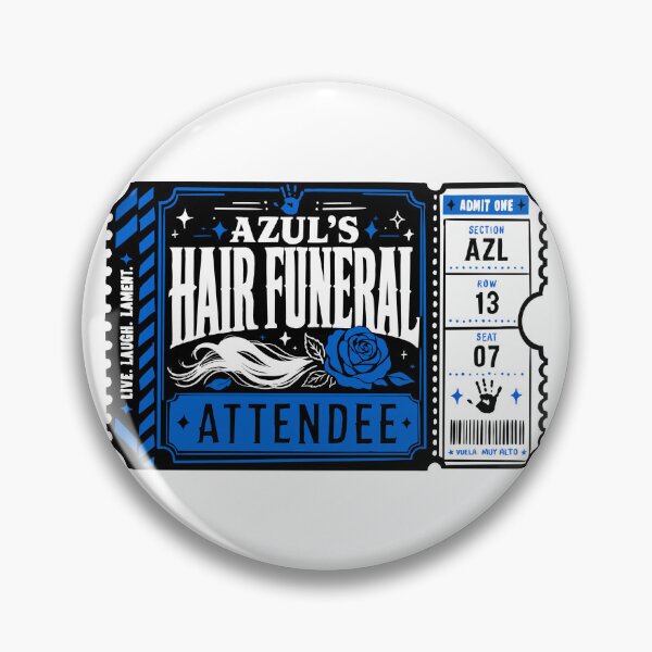 Item preview, asterism hair funeral ticket designed and sold by pendragon's gallery.