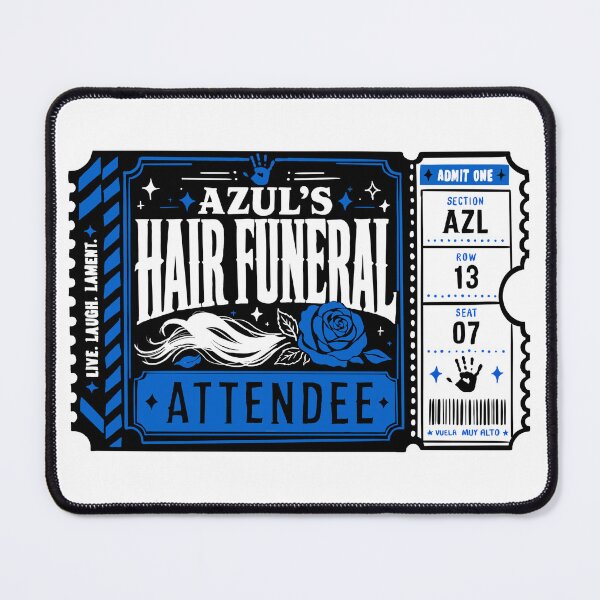 Item preview, asterism hair funeral ticket designed and sold by pendragon's gallery.