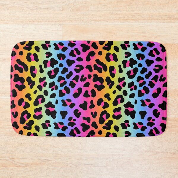Item preview, Rainbow Neon Leopard Print designed and sold by The Retromotel.