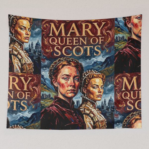 Item preview, Mary Queen of Scots Retro Historical Drama Royal Biopic Tribute Art Movie Poster designed and sold by Art's Diner.