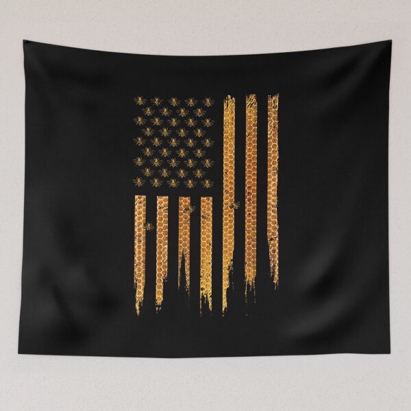 Item preview, Beekeeping American Flag designed and sold by goombi-creative.