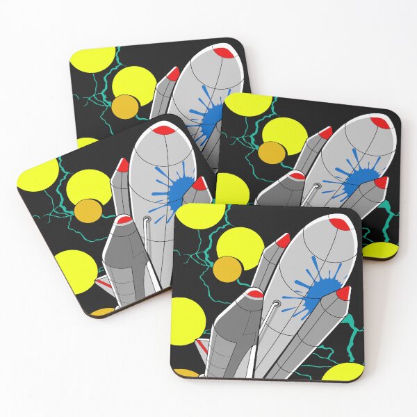 Item preview, Pop Art Cartoon Rocket Launch Illustration designed and sold by Lexkon Liu's art.