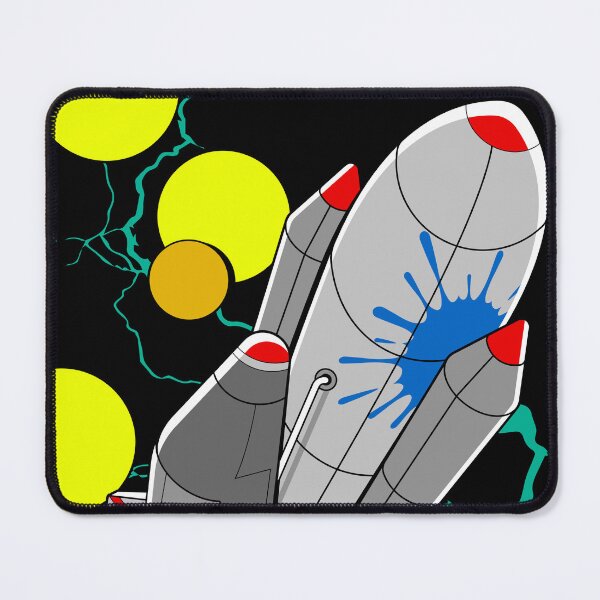 Item preview, Pop Art Cartoon Rocket Launch Illustration designed and sold by Lexkon Liu's art.