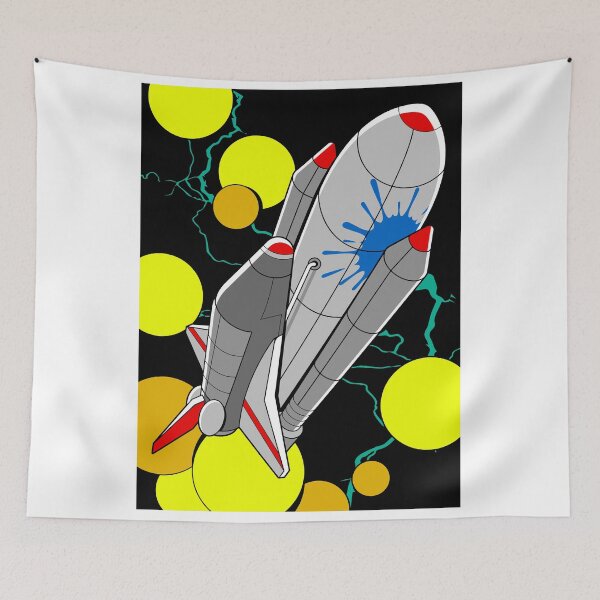 Item preview, Pop Art Cartoon Rocket Launch Illustration designed and sold by Lexkon Liu's art.