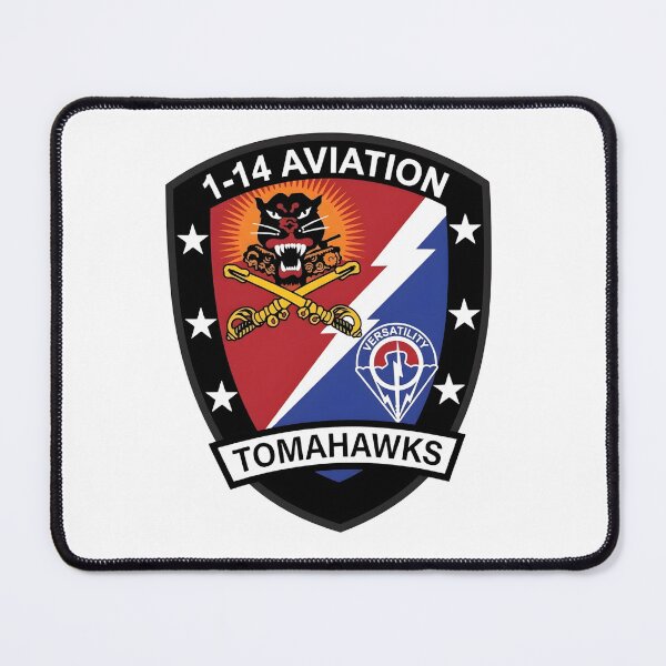Item preview, 1st Battalion, 14th Aviation Regiment "Tomahawks" Emblem designed and sold by CharlieDesings.