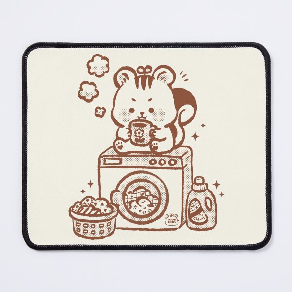 Item preview, Cozy Coffee & Laundry Squirrel designed and sold by ToonToos.