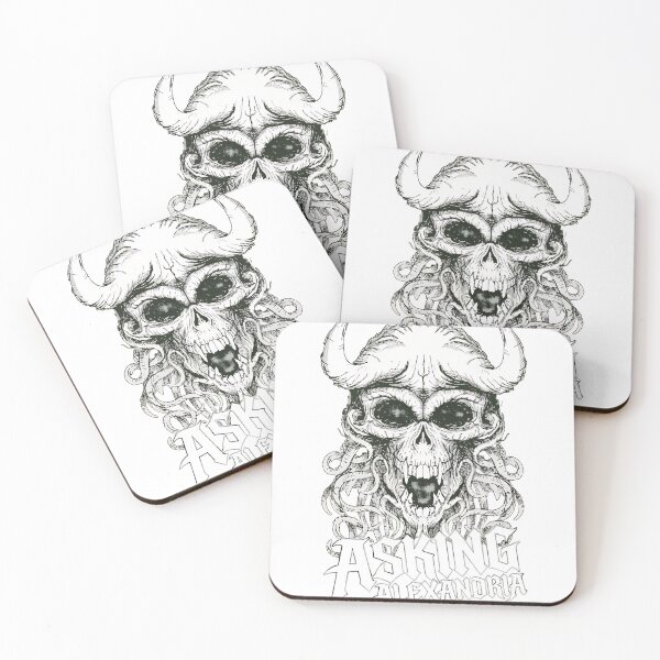 Item preview, Horned Skull Monster Rock Group Artwork designed and sold by fiyuuart.