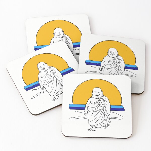 Item preview, Laughing Buddha at Sunrise designed and sold by HeartyCurioCo.