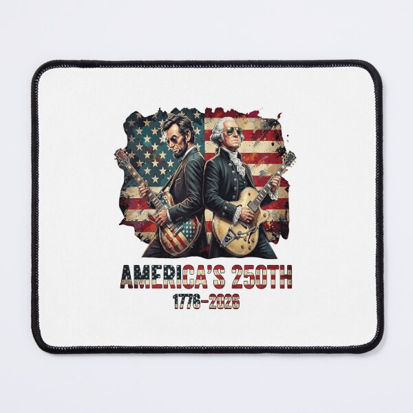 Item preview, George Washington Abe Lincoln Playing Guitar 250th America designed and sold by cass-vale-lab.