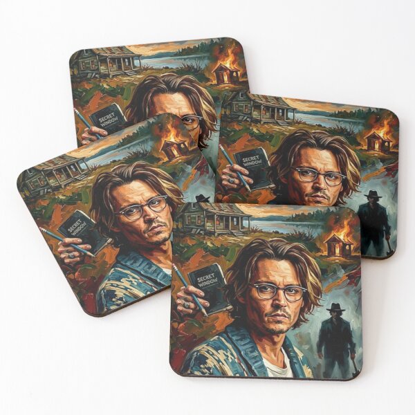 Item preview, Secret Window Retro Psychological Thriller Horror Tribute Art Movie Poster designed and sold by Art's Diner.