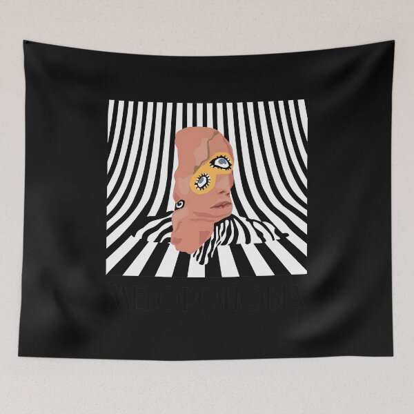 Item preview, Abstract Portrait Psycho Art Stripes designed and sold by stoneandslingg.