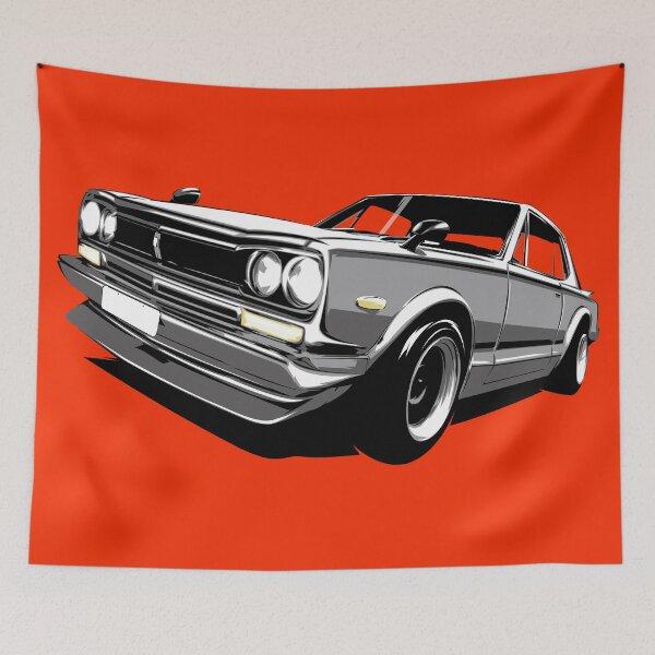 Aperçu de l'œuvre Illustration Pop Art Voiture Retro Sur baissee créée et vendue par Lexkon Liu's art.