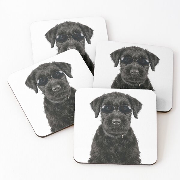 Item preview, Cute Baby Giant Schnauzer Dog Wearing Sunglasses Funny designed and sold by RareLavender.