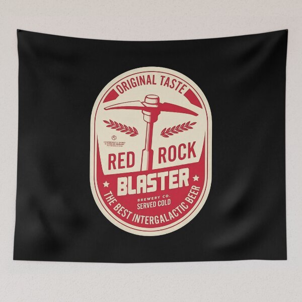 Item preview, Red Rock Blasterr Intergalacticc Beer Label designed and sold by oriMarchive.