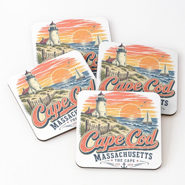 Item preview, Vintage Cape Cod Lighthouse Sunset designed and sold by castillomiami.
