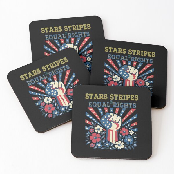 Item preview, Stars Stripes and Equal Rights 4th July Patriotic Activist designed and sold by cass-vale-lab.