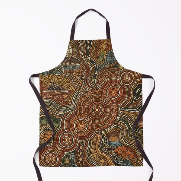 Item preview, Australian Indigenous Style Dot Art Landscape  NAIDOC Week - Earth Tones Dreaming designed and sold by Dimu Co..