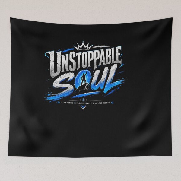 Item preview, Unstoppable Soul Motivational Typography Art designed and sold by Pawar1999.