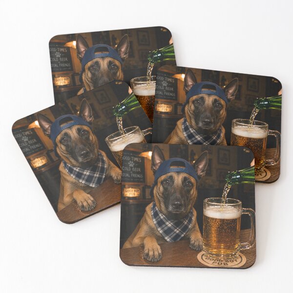 Item preview, Belgian Malinois Drinking Beer Funny Dog Meme  designed and sold by OMITTEROMINOUS.