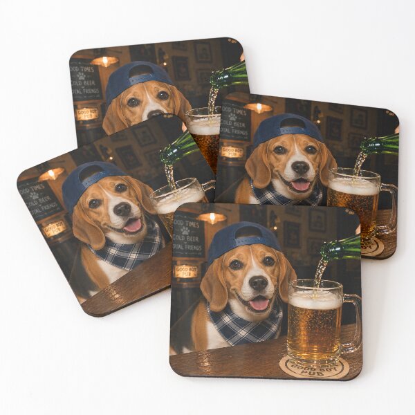 Item preview, Beagle Drinking Beer Funny Dog Meme designed and sold by OMITTEROMINOUS.