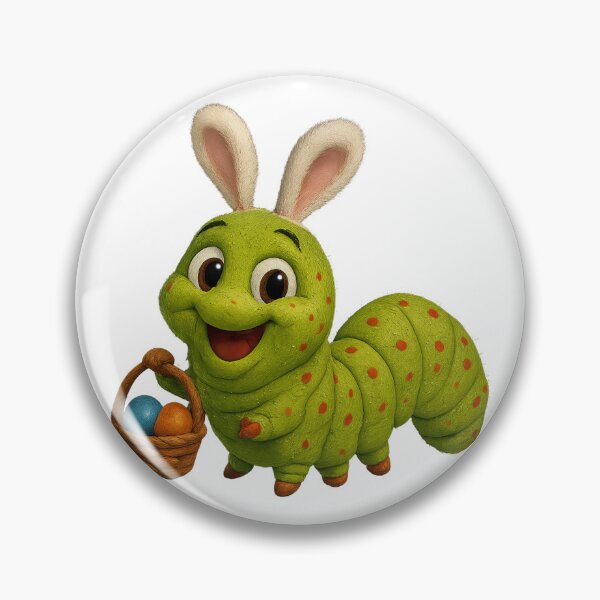 Item preview, Easter Luna Moth Caterpillar designed and sold by Sillytoe.