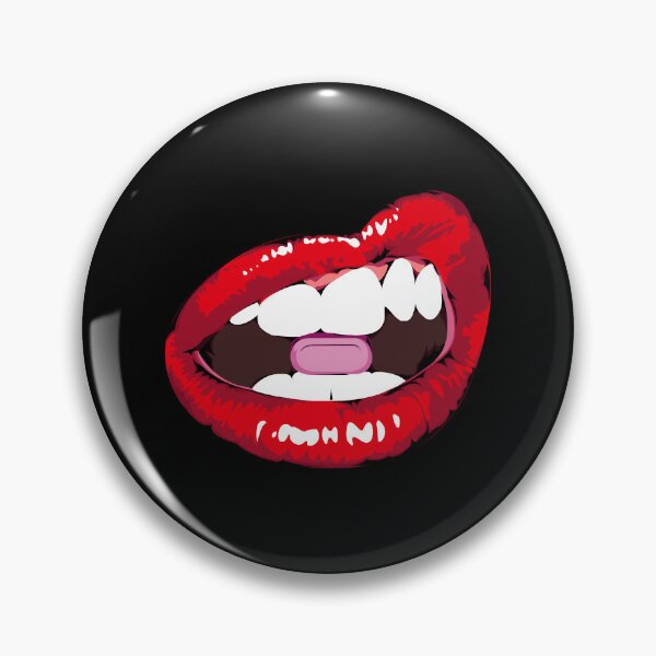 Item preview, Pop Art Red Lips Biting Pill designed and sold by Lexkon Liu's art.