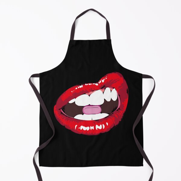 Item preview, Pop Art Red Lips Biting Pill designed and sold by Lexkon Liu's art.