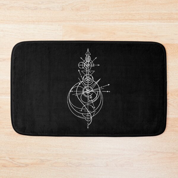Item preview, Sacred Geometry Celestial Line Art | White Geometric Cosmic Symbol designed and sold by Made by Tamar.