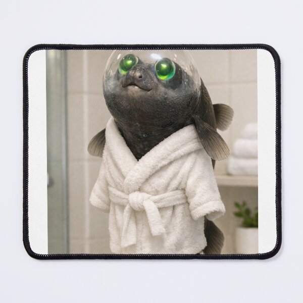 Item preview, Cozy Bathrobe Barreleye Fish designed and sold by Sillytoe.