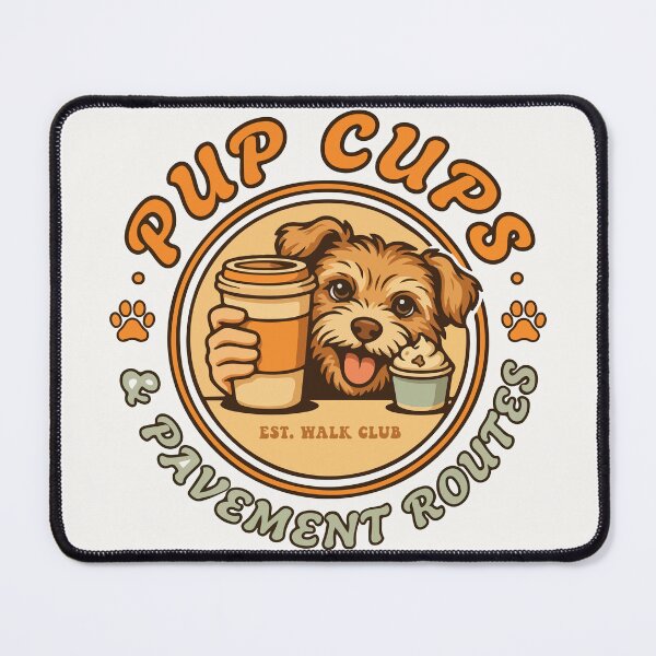 Item preview, Pup Cups Pavement Routes Funny Coffee Dog Walk Club Gift designed and sold by Paw-Soul.