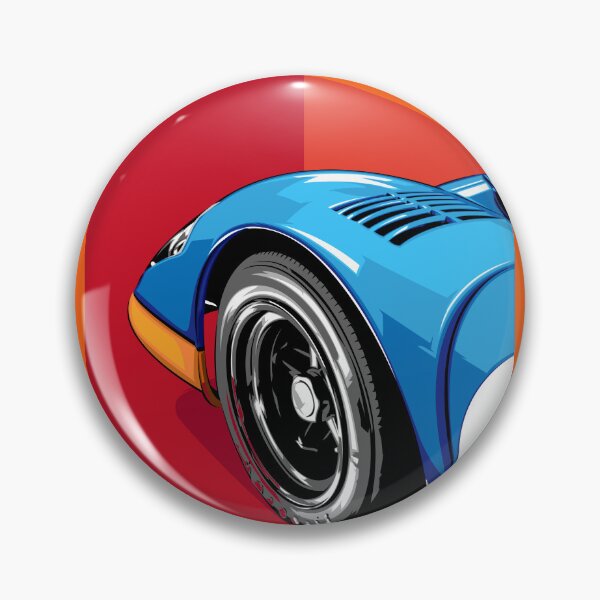 Item preview, Pop Art Blue Race Car Wheel designed and sold by Lexkon Liu's art.