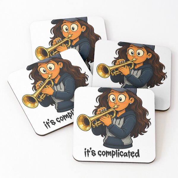 Item preview, A girl playing trumpet is complicated designed and sold by Flynomo.