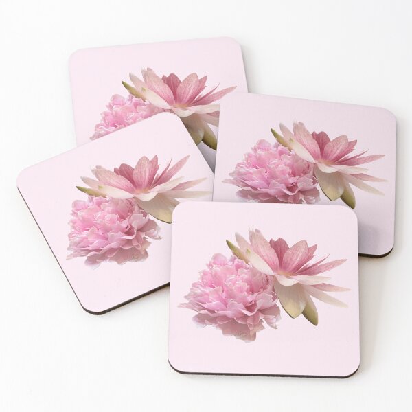 Item preview, Vibrant Pink Peony and Lotus Duo designed and sold by CAutumnTrapp.