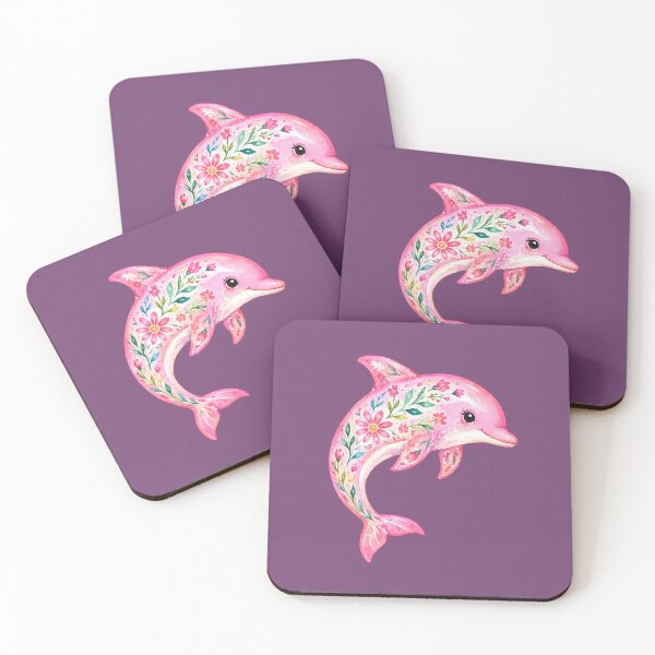 Item preview, Flowery Pink Dolphin designed and sold by Astralia.