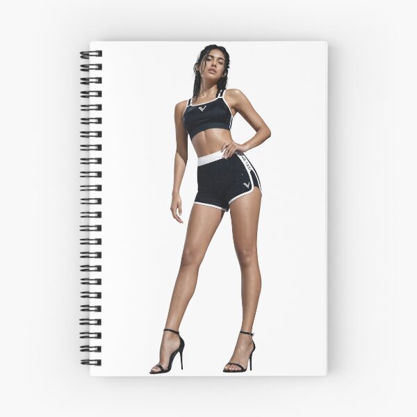 Item preview, Sporty woman in black athletic crop top and shorts designed and sold by Creative88Art.