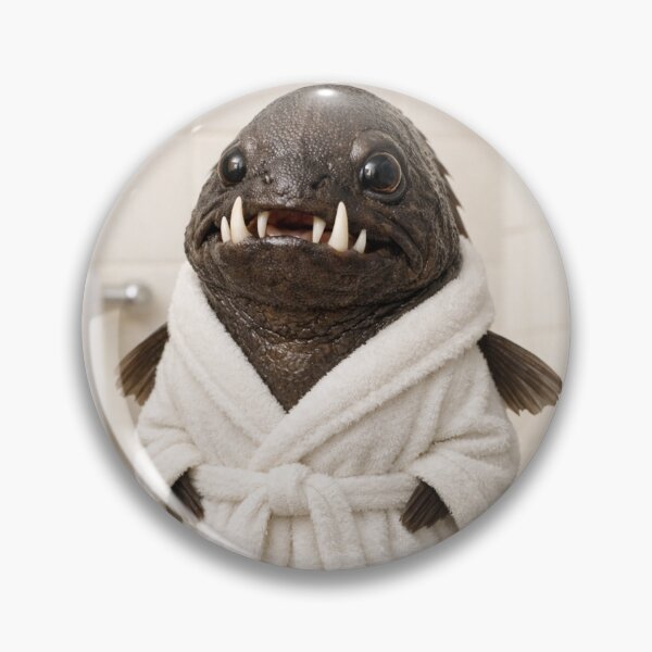 Item preview, Cozy Bathrobe Fangtooth Fish designed and sold by Sillytoe.