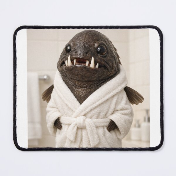 Item preview, Cozy Bathrobe Fangtooth Fish designed and sold by Sillytoe.