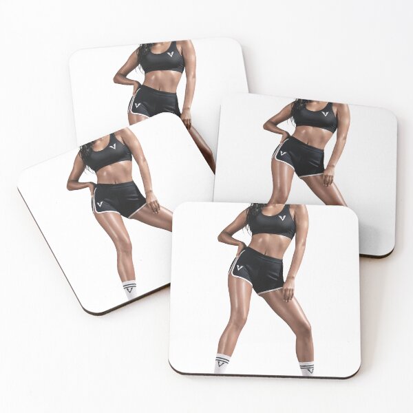 Item preview, Active woman wearing black sportswear and high designed and sold by Creative88Art.